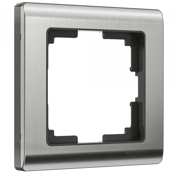 Рамка на 1 пост Werkel WL02-Frame-01 Metallic (глянцевый никель) - купить в Томске