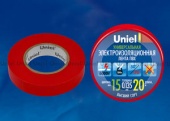 Изолента Uniel UIT-135P 20/15/01 RED - купить в Томске