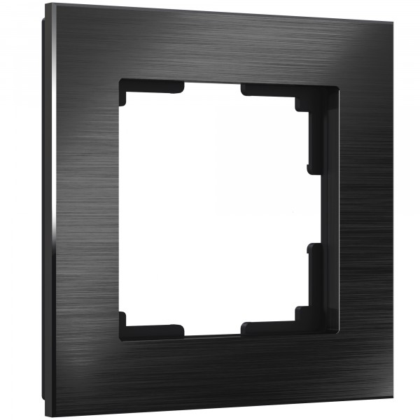 Рамка на 1 пост Werkel WL11-Frame-01 Aluminium (черный алюминий) - купить в Томске