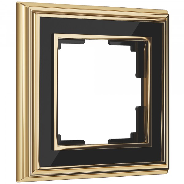 Рамка на 1 пост Werkel WL17-Frame-01 Palacio (золото / черный) - купить в Томске