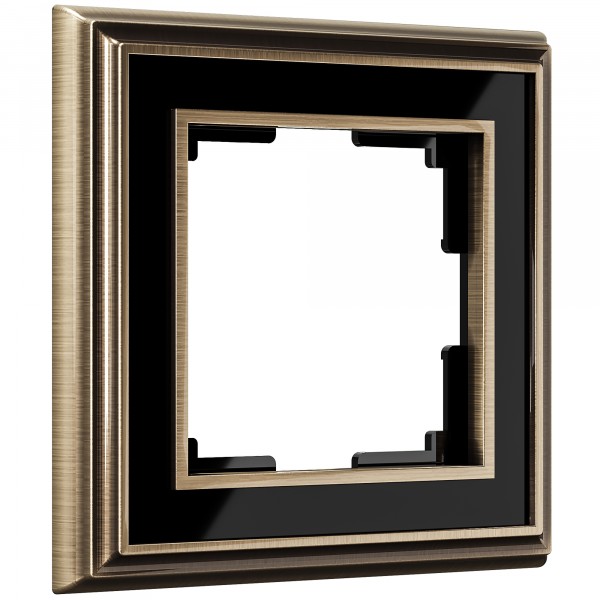 Рамка на 1 пост Werkel WL17-Frame-01 Palacio (бронза / черный) - купить в Томске