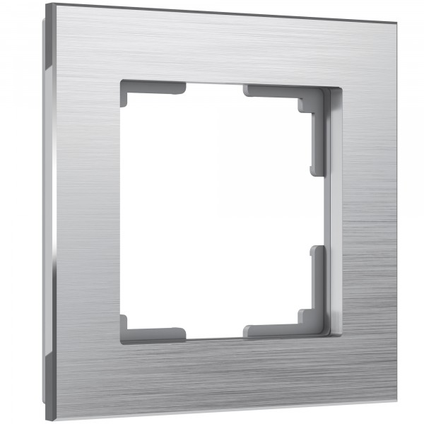 Рамка на 1 пост Werkel WL11-Frame-01 Aluminium (алюминий) - купить в Томске